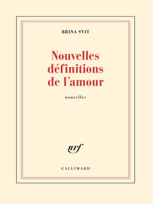 cover image of Nouvelles définitions de l'amour